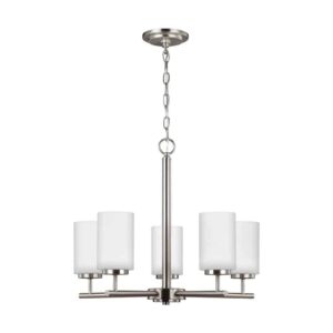 Nickel Oslo 5-Light Chandelier | 31161-962