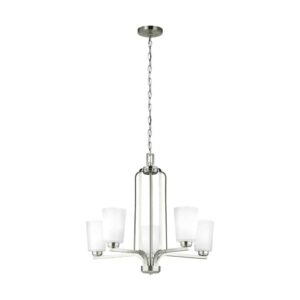 Nickel Franport 5-Light Chandelier | 3128905-962