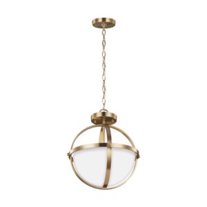 Satin Brass Alturas 2-Light Convertible Pendant | 7724602-848