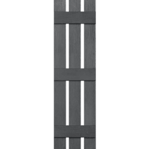 Gray Board & Batten 3-Panel | Shutters