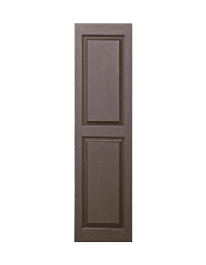 Chocolate Raised Panel | Shutters