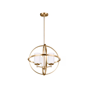 Satin Brass Alturas 3-Light Chandelier | 3124603-848