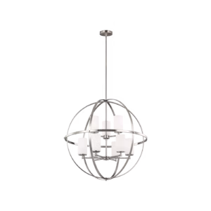 Brushed Nickel Alturas 9-Light/2-Tier Chandelier | 3124609-962